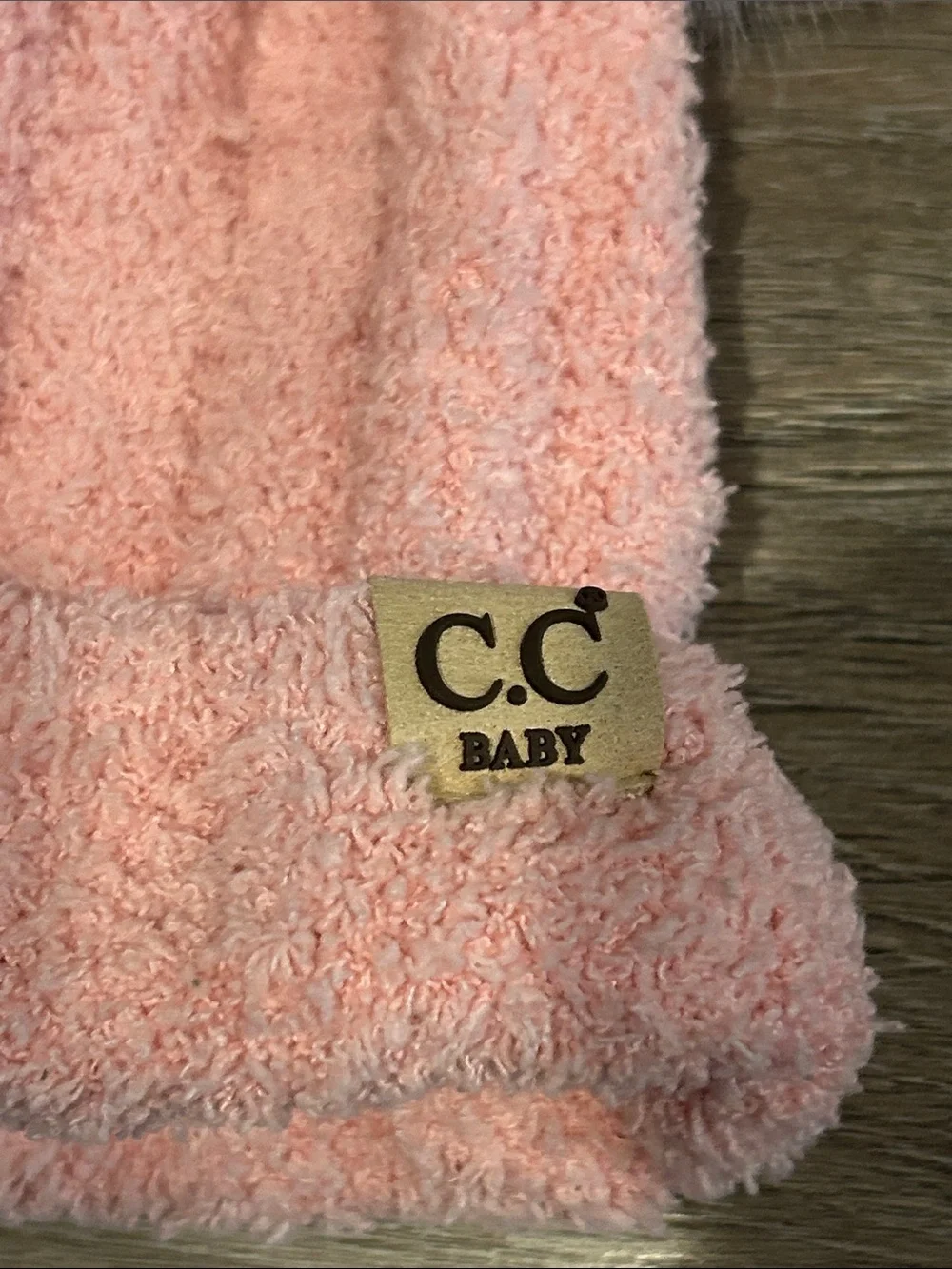 C.C Baby Light Pink Double Pom Pom Beanie